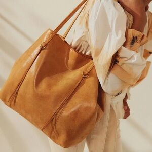 HOBO Kingston Large Whiskey Leather Tote